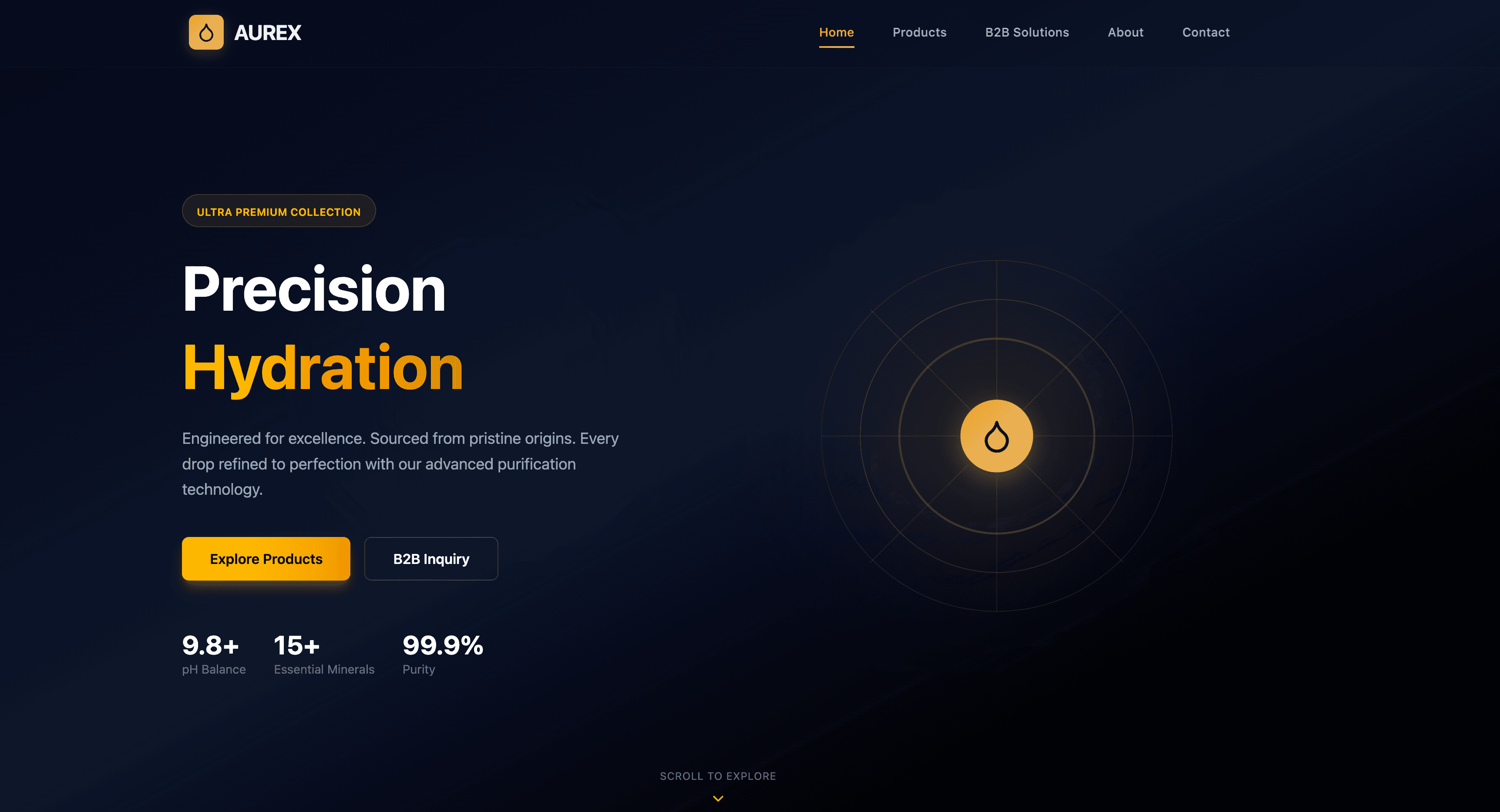 Beverage Company website preview